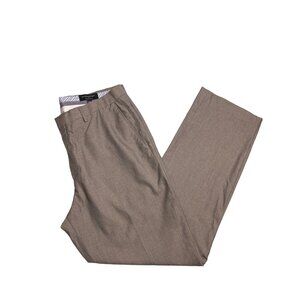 mens banana republic 36 x 32 tailored slim fit brown business casual pant  I634